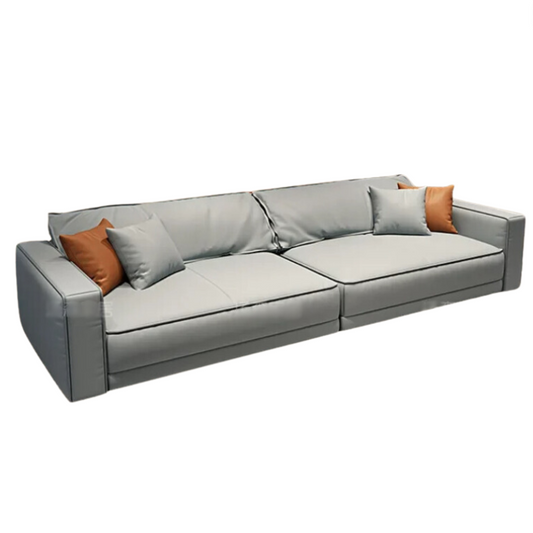 Kim 4 Seater Italian Leather Sofa